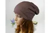 Hommes Femmes Bonnet Couleur Unie Hip-Hop Slouch Unisexe Bonnet Tricoté Chapeau D'hiver Bonnets Casual Chapeau Femme Gorras Mujer 2018 Y21111