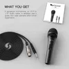 Microfones FIFINE DYNAMIC 1/4 '' Anslutning Vocal Microphone For Speaker Family Karaoke Small Stage med ON/OFF Switch K6 T220916