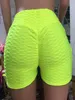 Kızlar Tayt Kadınlar Fitness Şort Rahat Yüksek Elastik Bel Push Up Polyester Katı Sıska Yaz Egzersiz Kısa Pantolon Femme