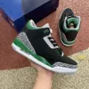 2023 Retro 3 Basketball Shoes 3s Cardinal Fire Red Pine Green UNC Medium Grey Cement Dark Iris Pure White Racer Blue Designer Mens Sports Sneakers Man Runners Trainers