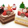 Juldekorationer 6PCs Förtjusande form Design Cake Topper Kreativ prydnad Bakning