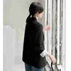Peonfly automne mode Blazer veste femmes décontracté coréen poches à manches longues manteau bureau dames solide en vrac 211006