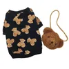 Kreskówka SWEATER SWEATER T SHIRT Little Bear Print Pet Bluza Bulldog Schnauzer Corgi Puppy Ubrania odzież 58824360