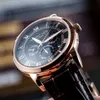 Armbanduhren Vintage Herren Mechanische Uhr Luxus Herren Automatikuhren Klassisch 42mm Leuchtend Wasserdicht Mondphase 2022