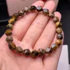 Pulseras con abalorios de hebras de cuentas de piedra de energía Natural irregular para hombres y mujeres, fiesta, Club, joyería de Yoga a la moda