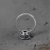 Mode Smycken Retro Justerbart Silver Transfer Wheel Open Ring Lotus Spin G1125