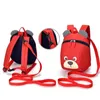 Baby Anti-lost Bag Polyester Cartoon Bear Safety Harness Backpack Children Comfortable Schoolbag Toddler Walking Keeper Strap 211025