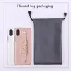 Sangle de maintien en métal personnalisation votre nom étui de téléphone en cuir grain de galet 12 11 Pro XS Max XR 7 7Plus 8 8Plus X