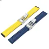 Waterdichte Nylon Heren 22mm24mm Horloge Accessoires voor Breitling Avenger Blackbird Scout Super Ocean Rubber Polsband