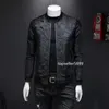 2022 autumn and winter new Jackets tide models Overcoat Men clothing embroidered crown small bee dark flower medal jacket slim zip9978467