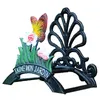 Gietijzeren tuin slang houder hanger haspel stand apparatuur vlinder muur gemonteerd decoratief grasveld werf antieke vintage woondecoratie