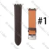 Designer Straps Watchbands Watch Band 42mm 38mm 40mm 44mm Iwatch 2 3 4 5 Band Läderband Armband Mode Stripes