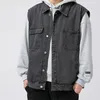 Denim Vest Veste pour hommes Coton Vêtements Printemps Été Mode Gilet Mâle Casual Jeans Vintage Coréen Manteaux Tops 210925