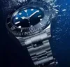 Heren horloge 44 mm diepe keramische ringje zee-wederzeer saffier cystal roestvrij staal glijvergrendeling vaste sluiting automatische mechanische heren w339m