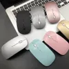 Mini portable Wireless Computer Silent Rechargeable Ergonomic Mouse 2.4Ghz USB Optical Mice For Laptop PC 2023
