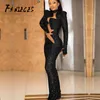 African girl Winter Sequin Celebrity Evening Runway Party Dress Women Vestidos Sexy Maxi Long Sleeve Night Club Dresses 210520