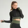vormgeven van sportpak vrouw naadloos hardlopen trainingspak sportkleding gym crop yoga broek fitnesskleding workout legging set7587047