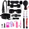 Massage 21pcs Sex Bdsm Bondage Set Gag Menottes Fouet Cordes Les Yeux Bandés Pinces À Mamelon Pour Femme Sex Toys Pour Couples Esclave Adulte Jeux