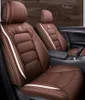 Biltillbehörstolskydd för sedan SUV Hållbart högkvalitativt läder universella fem säten set kudde inklusive fram- och bakre Cove5502046