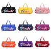 Sequins PINK Travel Bag Women Fitness Training Bag For Sports Gym Female Yoga Dry Wet Separation With Shoes Bags