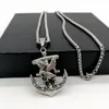 Pendentif Colliers Black Knight Ealge Anchor Collier Plaqué 316 Acier inoxydable Marine Mens Hip Hop Rappeur BLKN06079941193