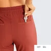 여성의 가벼운 캐주얼 조깅 체육 Drawstring 라운지 바지 포켓이있는 탄성 허리