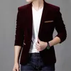 New Mens Fashion Brand Blazer British's Style Casual Slim Fit Suit Male Blazers Män Coat Storlek 3xl x0615