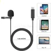 Typ C 3.5aux Professional Lavalier Microphone för Xiaomi Mi10 9 8 6 Mix3s 2s USB Audio Video Recording Condenser Mic för Redmi K30 Pro Hög kvalitet