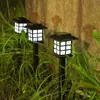 LED Solar Small Palace Lamp Outdoor Waterproof Landscape Tartan Lawn Light Portable Decorative Lighting Lämplig för Courtyard Gar3035056