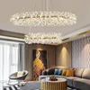 Żyrandole Postmodernna lampa kreatywna Luksusowy salon żyrandol ciepły i romantyczny Mistrz sypialnia Crystal Villa Hall Dekoracja