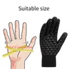 Fietsen Handschoenen Winter Warm Anti Slip Winddicht Touchscreen Gebreid Voor Mannen Dames Donkerrood 1 Paar