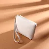 Fashion Pu Leather Mini Wallet Women Retor Small Coin Money Card Holder Purse Bags Solid Color Tote Clutch Zipper Bag Girl Gift