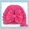 Beanie/Skl Hats, Scarves & Gloves Fashion Aessories Girls Boys Knot Ball Spring Autumn Kids Knitting Wool Hats Toddler Boutique Turban Elast