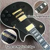 arrival high Quality Custom Shop Black Color Electric Guitar with EBONY fingerboard and tune matic bridge gutiarra
