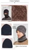 Autumn And Hats, Knitted Woolen Cap, Two-piece Warm Bib, Winter Men's Ear Protection, Biking Cap