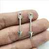 Lot 300st Arrow Tibetan Antik Silver Charms Pendants För Smycken Gör Örsel Halsband Armband Nyckelring Tillbehör 30 * 5mm DH0169