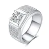 S européen et américain 925 en argent sterling plaqué platine bague en diamant dominateur mode affaires bijoux masculins cadeau2500905