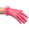 Style élégant dentelle évider gants femmes noir rouge blanc court mariée mariage fête accessoires gants 2022 nouveau