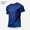 Polyester Gym Shirt Sport T Men Short Sleeve Running Workout Training Tees Fitness Top T-shirt Jerseys