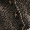 ZA Retro Knit Wrap Cardigan Women Long Sleeve V Neck Fit Sweater Coat Female Fashion Winter Knitted Green Top 210602