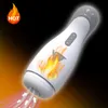 Kraftfull sugande Masturbator Oral Vacuum Male Masturbators With Heat Sex Toys For Men Telescopic Vagina Adult Erotic Machine5189900