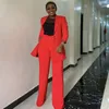 Etniska kläder afrikansk blazer Set kläder kvinnor kofta jackor toppar kläder 2022 solid elegant hög midja formformiga byxdräkter