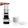 700st rund kaffefilterpapper 64mm för aeropress kaffestillverkare professionella filter verktyg espresso kaffemaskin papper filter 210326