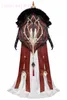 게임 Genshin Impact La Signora 코스프레 의상 카니발 할로윈 섹시한 드레스 여성 의상 전체 세트 마스크 소품 Y0903