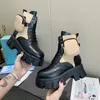 Tasarımcı-Kadın Ayakkabı Rois Çizmeler Ayak Bileği Askeri İlham Mücadele Boot Naylon Bouch Ekli Çıkarılabilir Çanta Boyutu 34-40
