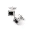 Business Suit Cuff Links Diamond Square Men's Shirt Cufflinks French Shirts Fashion Jewelry Will and Sandy