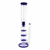 Bong in vetro Narghilè Pipa ad acqua da 12,6 pollici 3 strati Percolatore a nido d'ape Diffuso Shisha Filtro Beaker Bubbler W / ICE Catcher Bong Narghilè