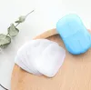 Mini Papers Soaps Outdoor Travel Soap Paper Washing Hand Bath Clean Scented Slice Sheets Disposable Box Soap