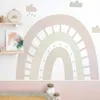 Grande arcobaleno acquerello decorazioni per la casa adesivo da parete autoadesivo per la camera dei bambini soggiorno decalcomanie della scuola materna adesivi per bambini nordici 211124