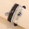 Bracelets porte-bonheur femmes bijoux bohème multicouche perles colorées Bracelet éléphant ethnique Wrap Boho ensemble Pulseras Mujer cadeau